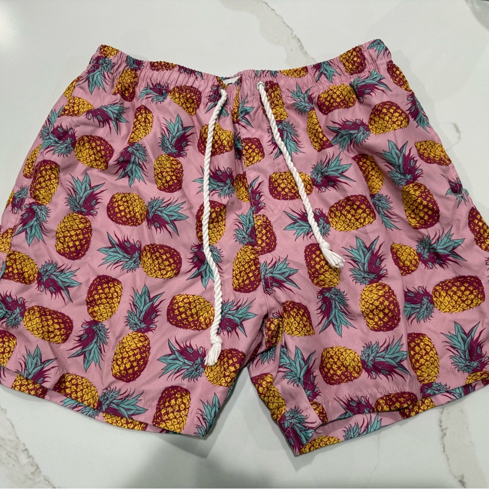 Ingear Pink Pineapple Swim Trunks